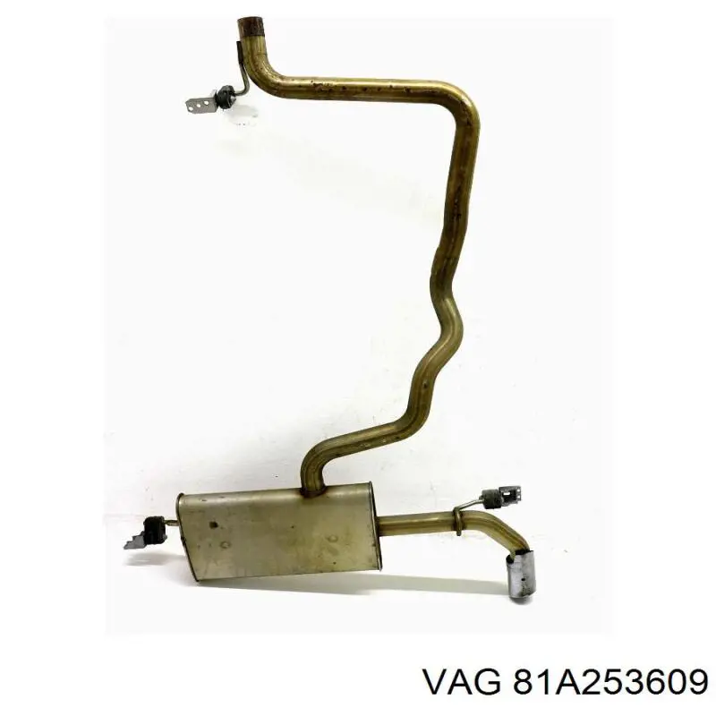 Silenciador trasero 81A253609 VAG