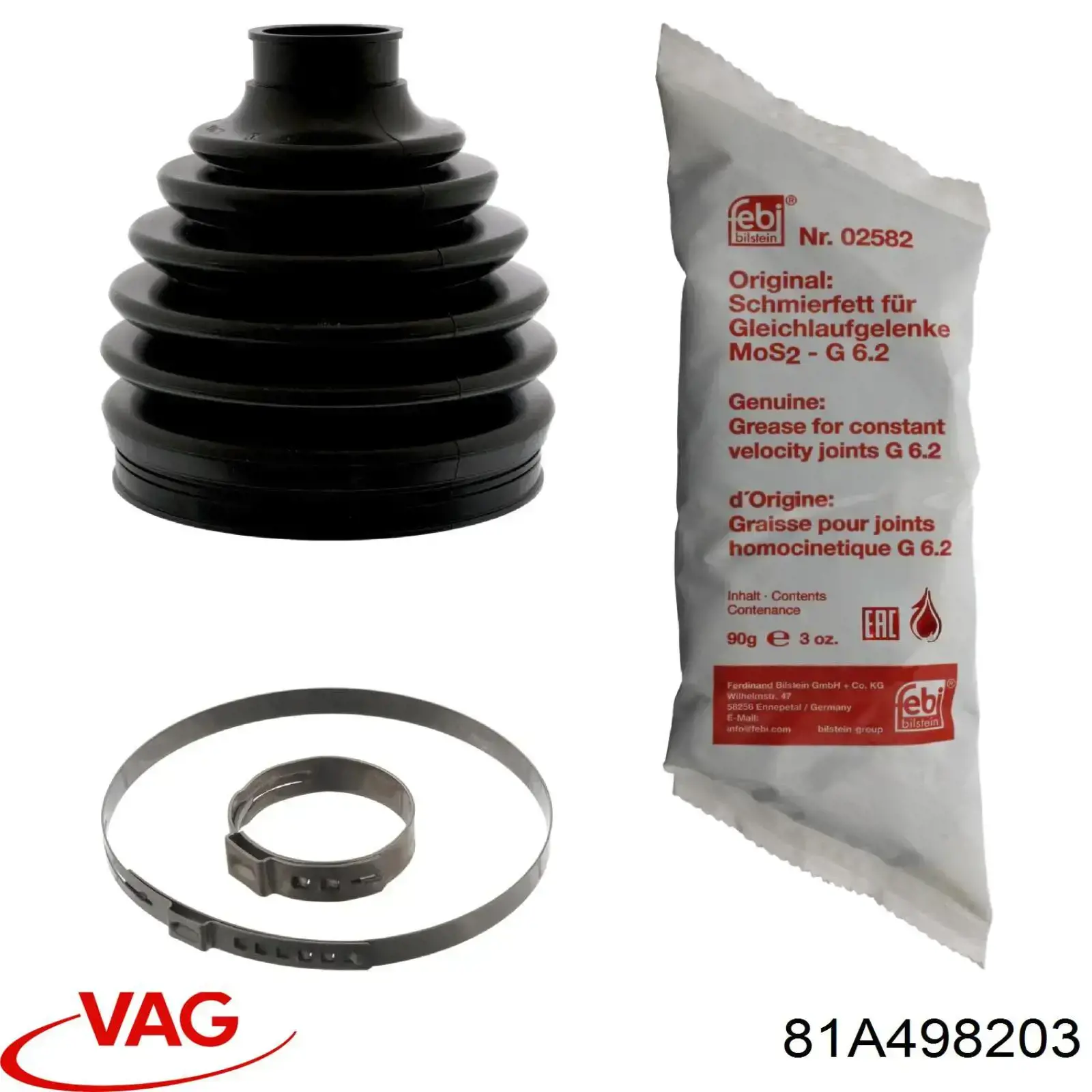 Fuelle, palier delantero exterior VAG 81A498203 precio, desde 15,41 EUR