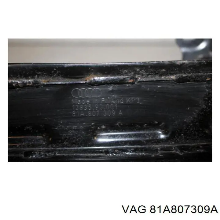 81A807309A VAG Refuerzo de parachoques trasero