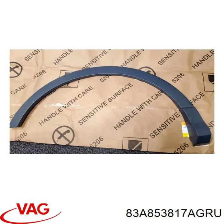 Extensión de la aleta trasera izquierda VAG 83A853817AGRU precio, desde 117,61 EUR