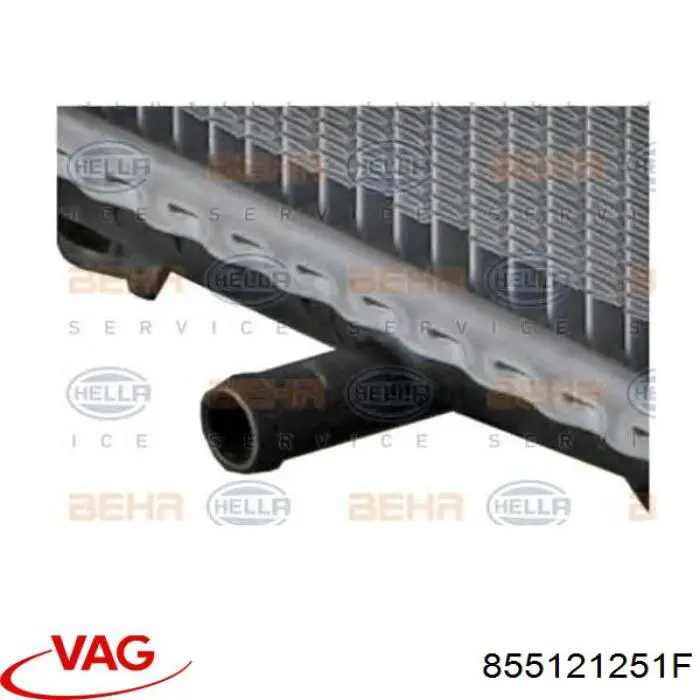 Radiador de água VAG 855121251F