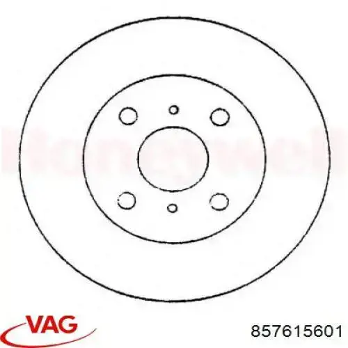 Comprar 857615601 VAG Disco de freno trasero