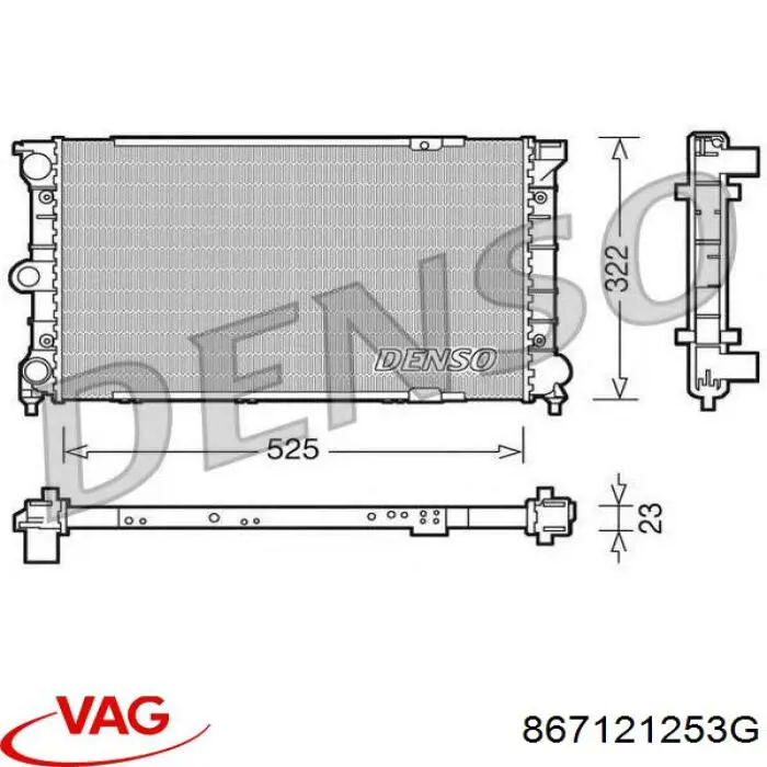 SE029117000A VAG radiador refrigeración del motor