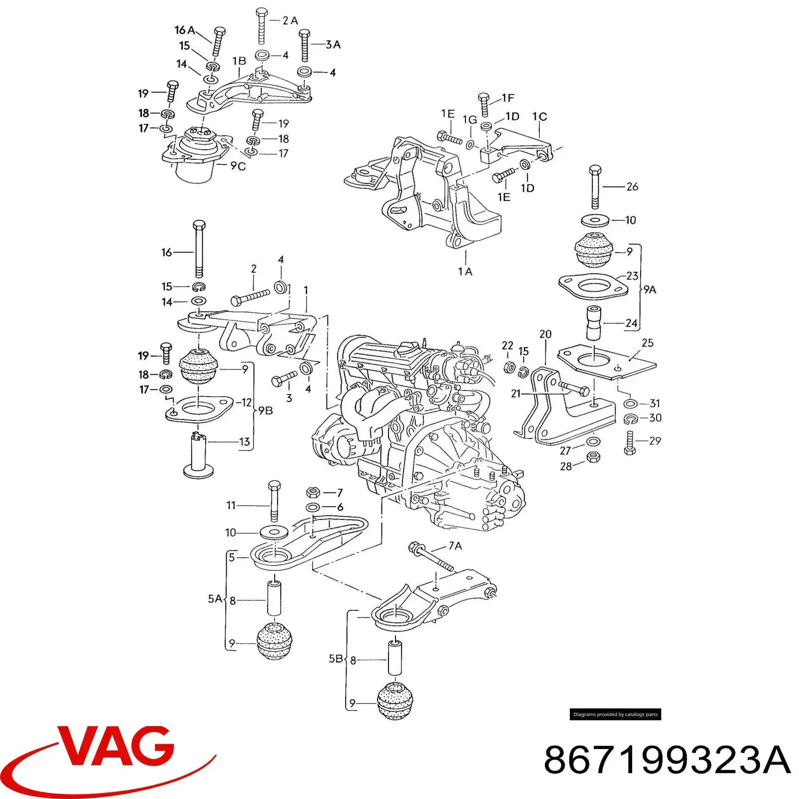 Comprar 02630 Metalcaucho Soporte izquierdo del motor