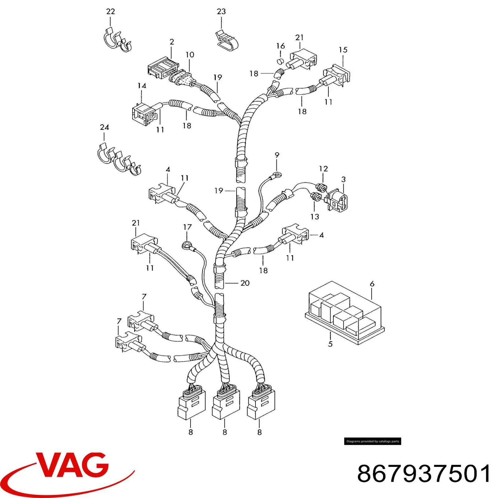 Comprar 867937501 VAG Caja de fusibles
