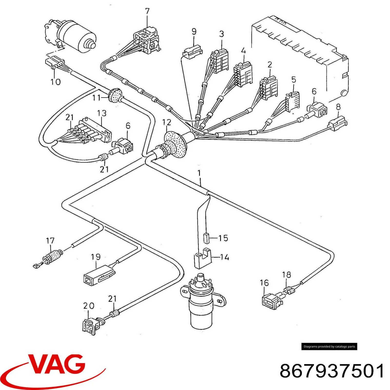Caja fusibles VAG 867937501 precio, desde 6,14 EUR