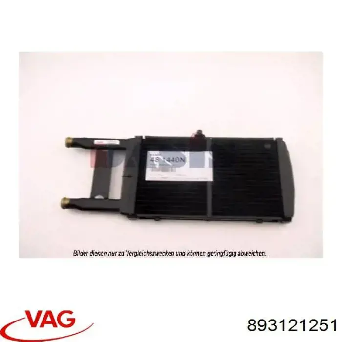 893121251 VAG radiador refrigeración del motor