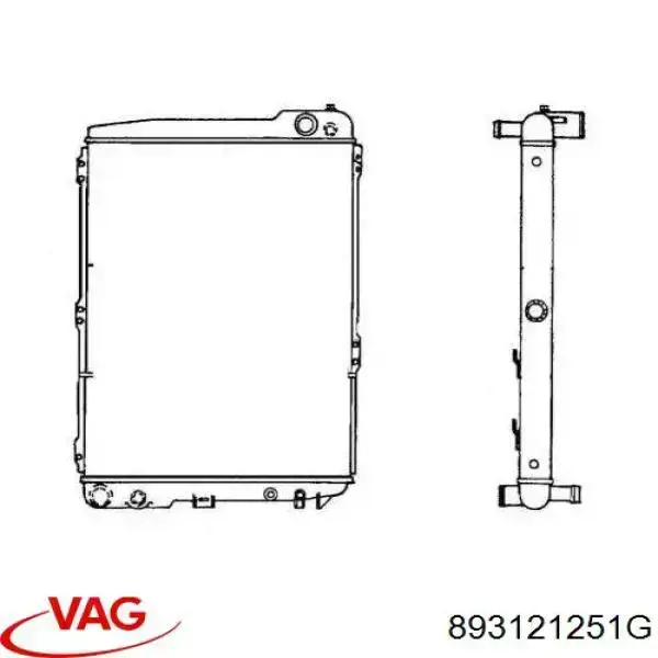 Comprar 893121251G VAG Radiador de auto