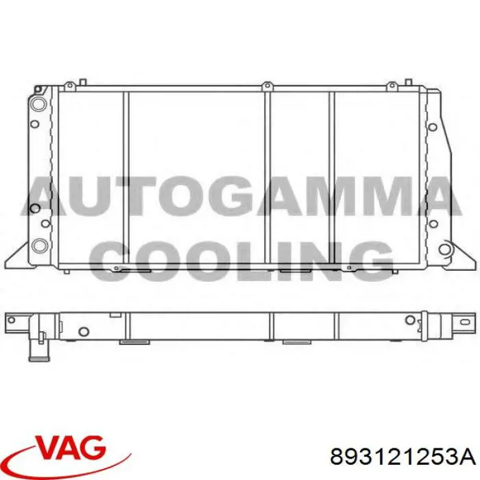 Comprar 893121253A VAG Radiador de auto