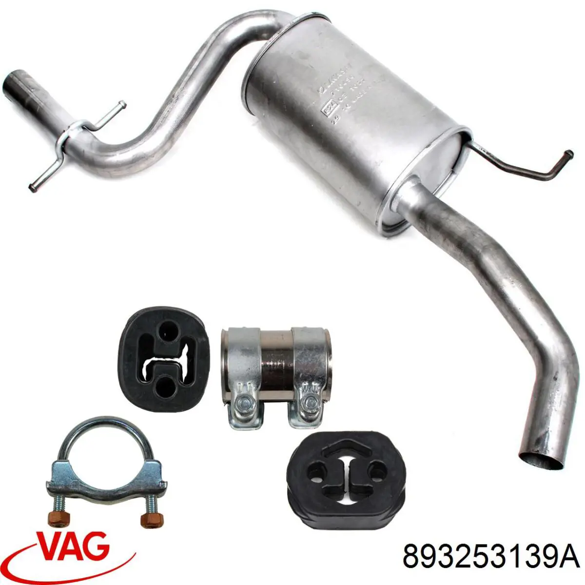 Abrazadera de silenciador delantera VAG 893253139A