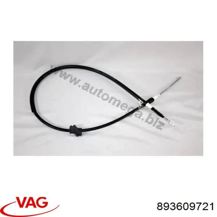 893609721 VAG cable de freno de mano trasero izquierdo