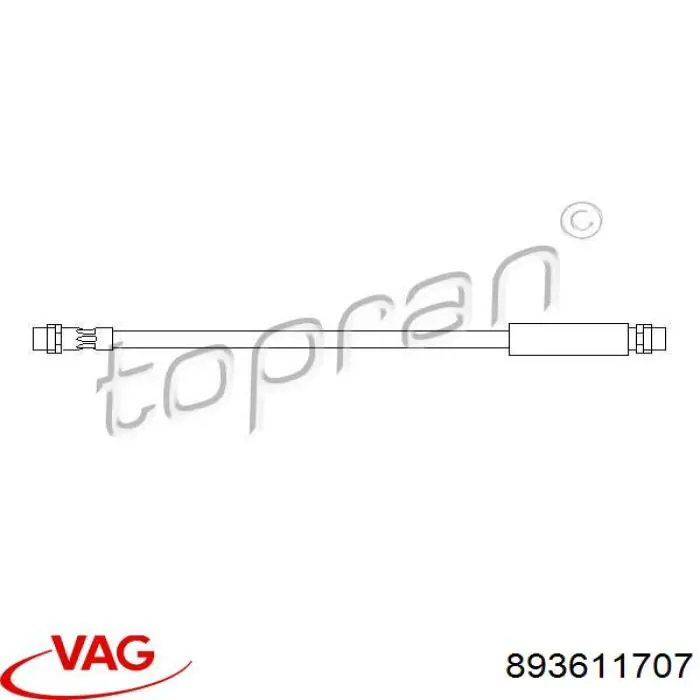 Comprar 893611707 VAG Latiguillos de freno delantero