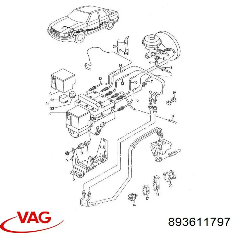 Claxon VAG 893611797 precio, desde 1,78 EUR