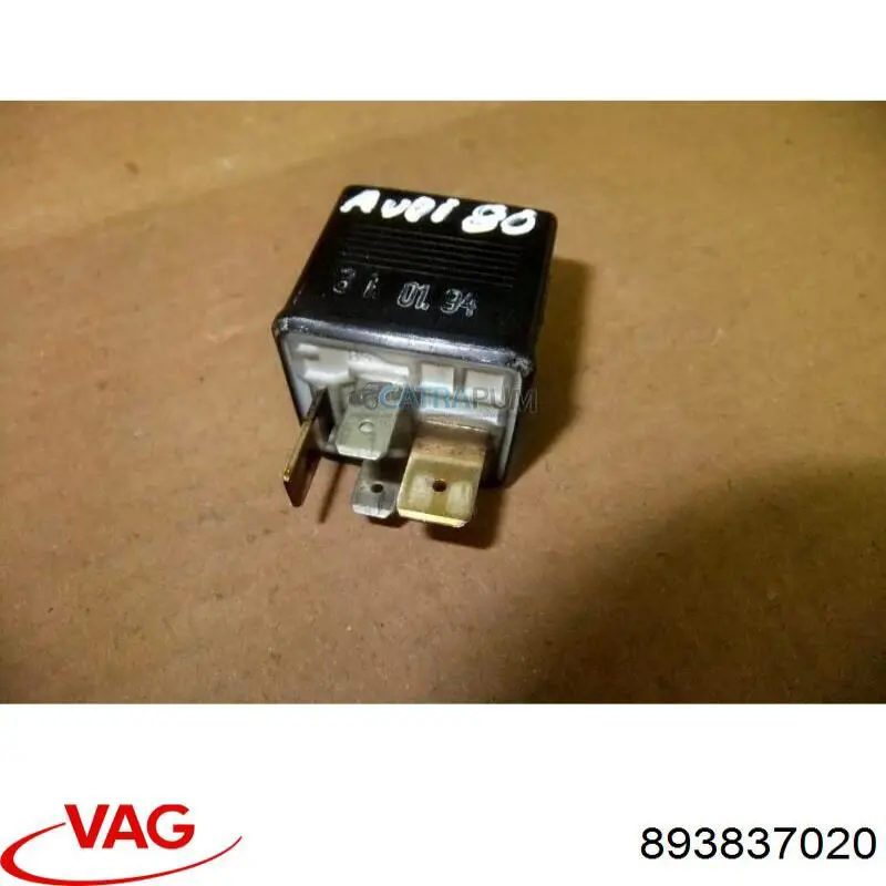Manija interior derecha de puerta trasera 89383702001C VAG