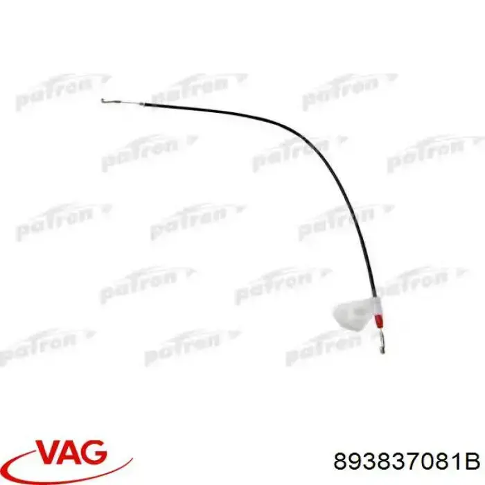 Comprar 893837081B VAG Cable de apertura de cerradura de puerta delantera izquierda