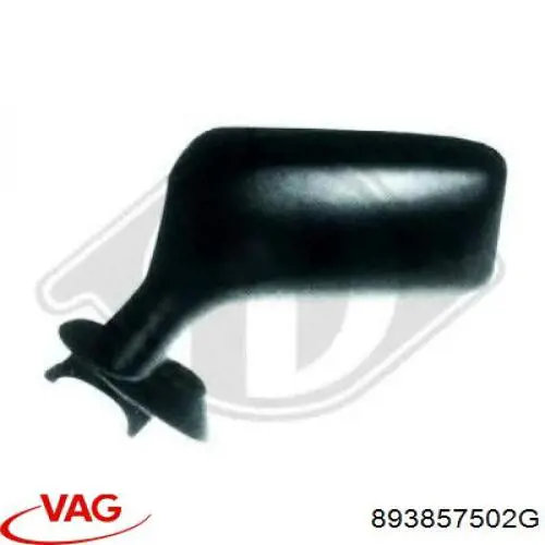 Espejo de retrovisor derecho 893857502G3FZ VAG