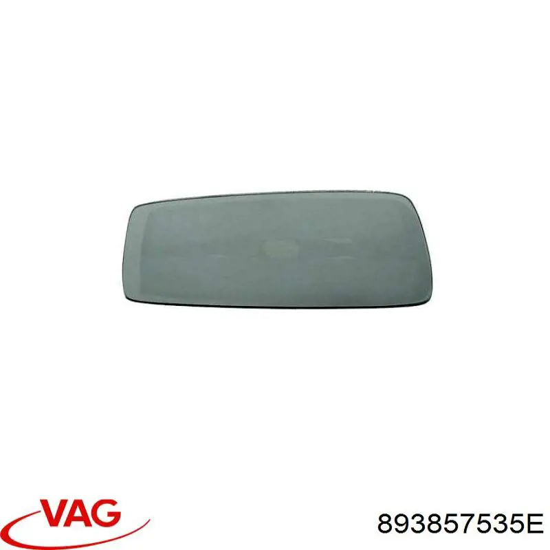 893857535E VAG cristal de espejo retrovisor exterior izquierdo