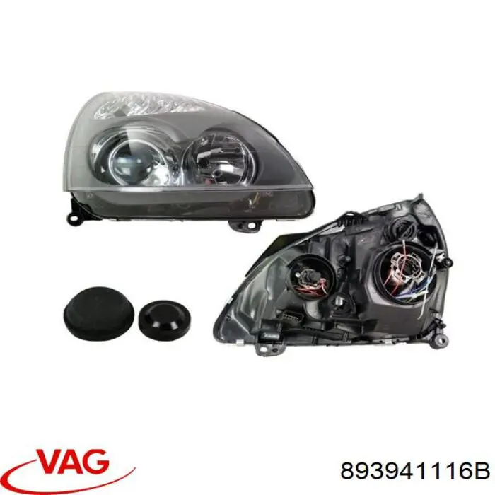 Comprar 893941116B VAG Cristal de faro derecho