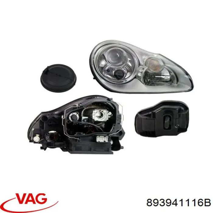 Cristal de faro derecho VAG 893941116B precio, desde 26,70 EUR