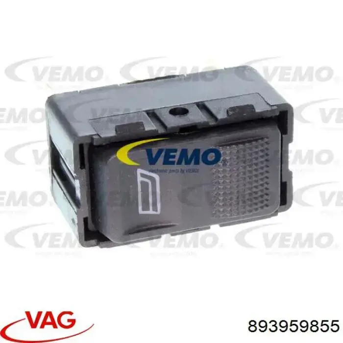 893959855 VAG Botón de encendido del motor del elevalunas delantero izquierdo