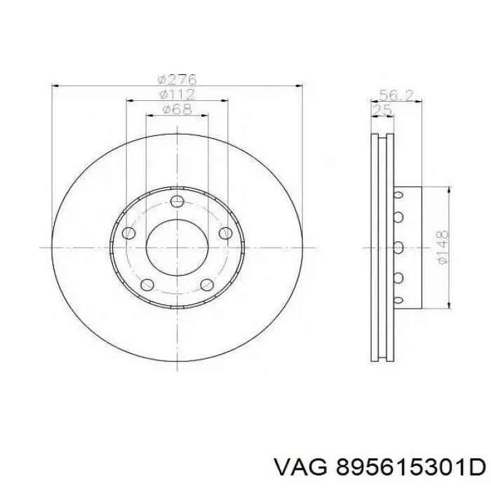 895615301D VAG Discos