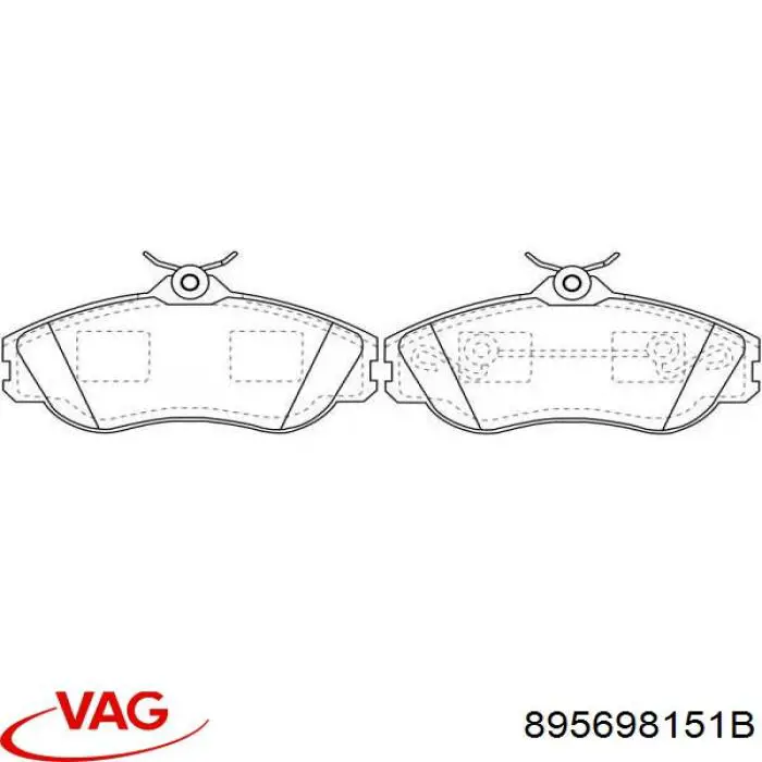 Pastillas freno delanteras VAG 895698151B precio, desde 47,73 EUR
