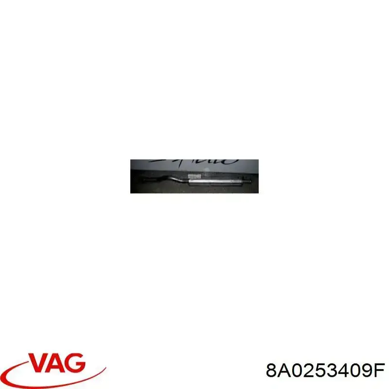 8A0253409F VAG Silenciador central
