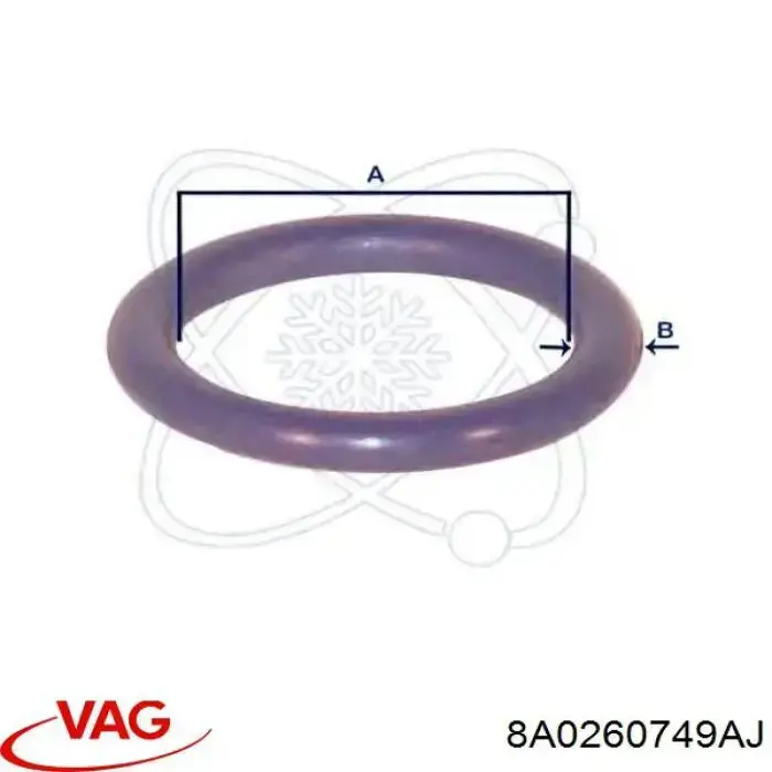 Comprar 8A0260749AJ VAG Anillo de sellado de tubería de aire acondicionado