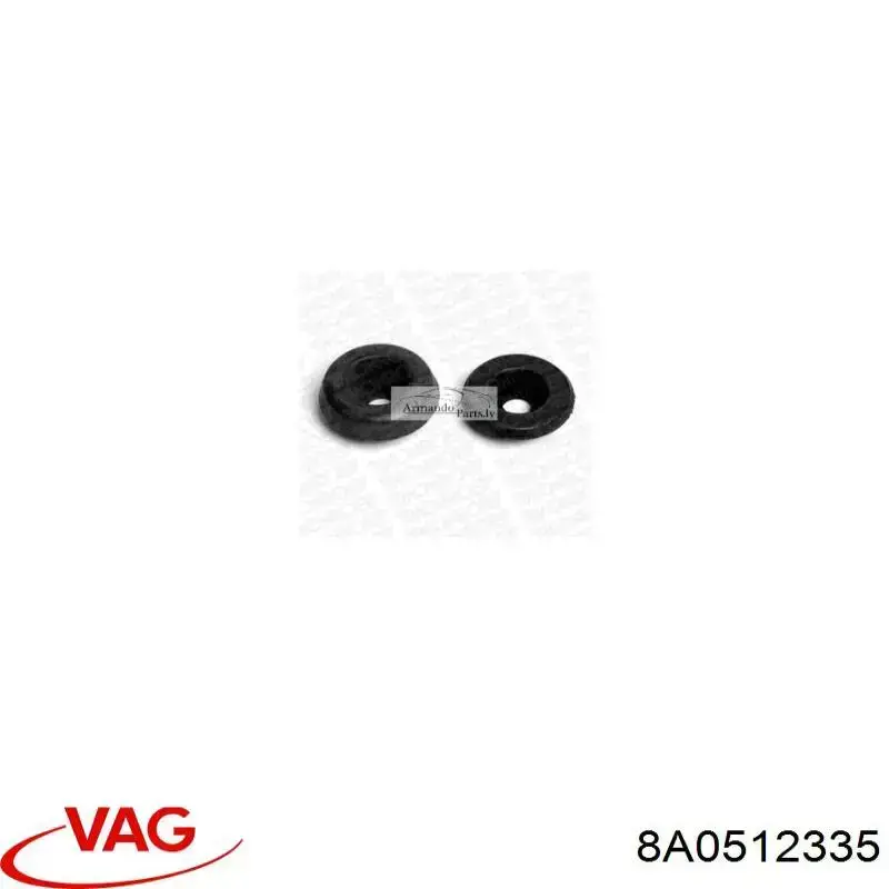 Copela de amortiguador trasero 8A0512335 VAG