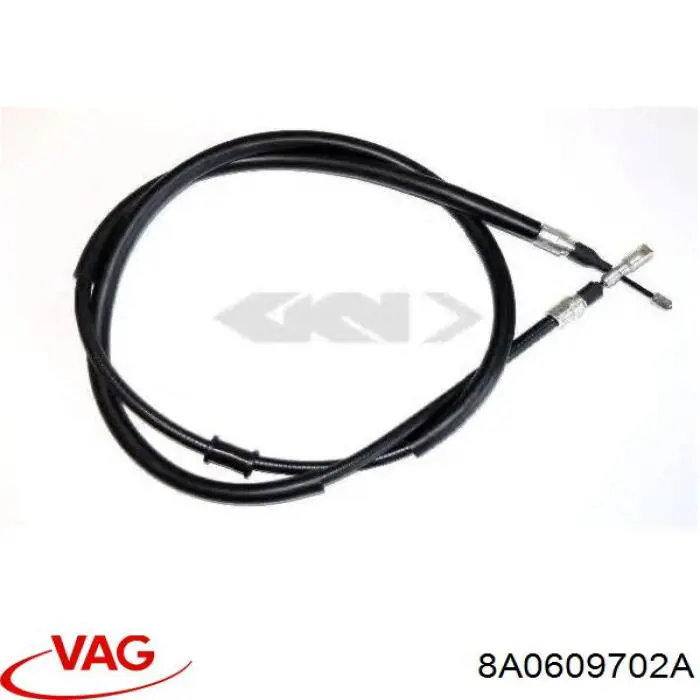 8A0609702A VAG Cable de freno de mano trasero derecho