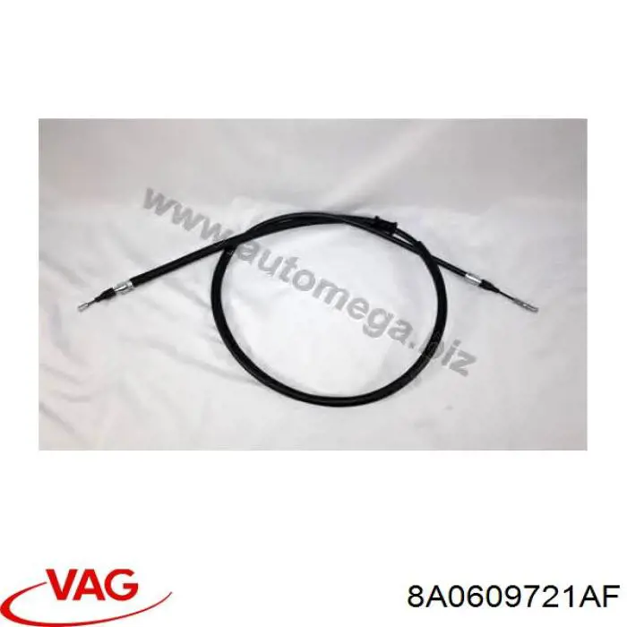 8A0609721AF VAG cable de freno de mano trasero derecho/izquierdo