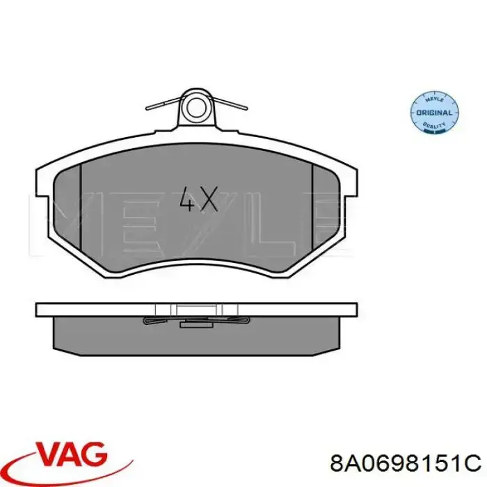 Pastillas de freno delanteras Seat Toledo 1 1L