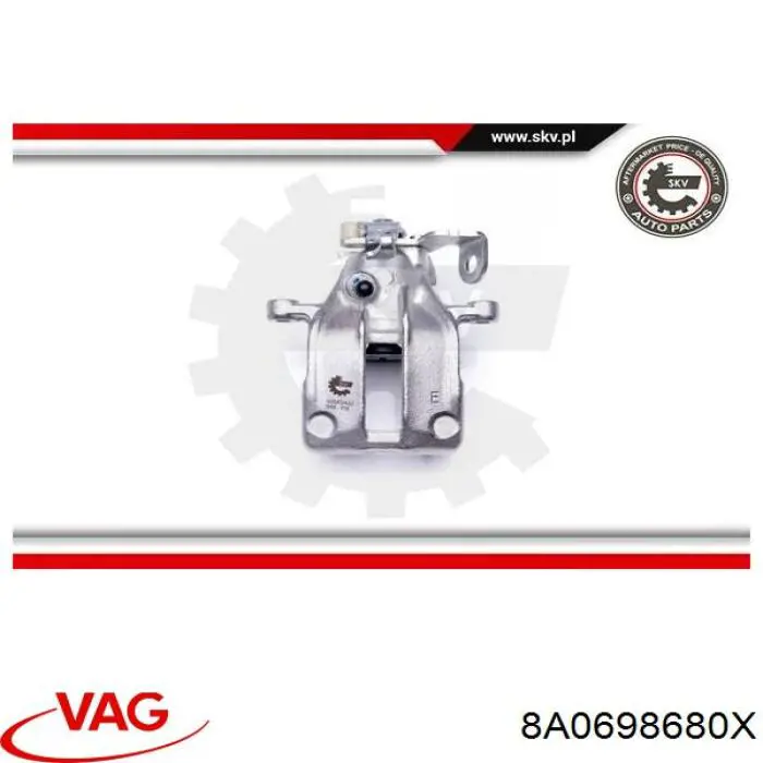 Pinza de freno trasera derecha VAG 8A0698680X precio, desde 54,80 EUR