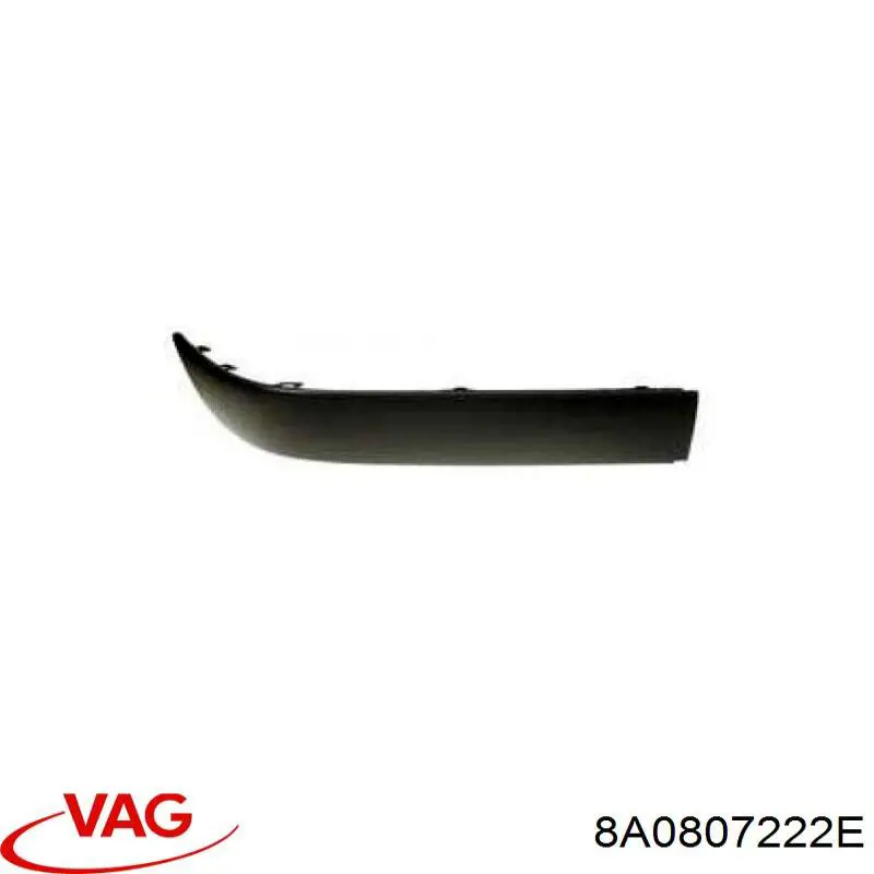 Moldura derecha del parachoques delantero VAG 8A0807222E precio, desde 10,00 EUR