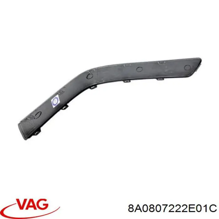 Moldura derecha del parachoques delantero VAG 8A0807222E01C precio, desde 16,12 EUR