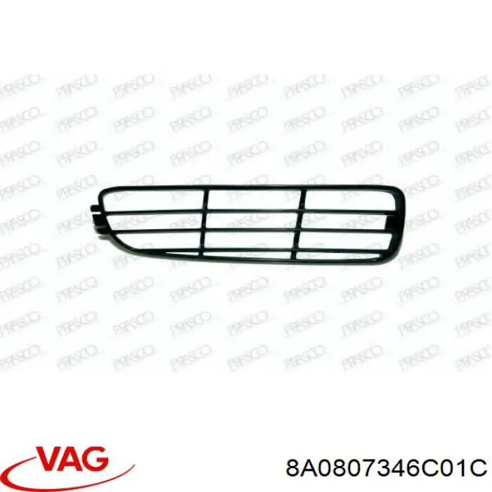 Rejilla de ventilación, parachoques trasero, derecha para Audi 80 (8C, B4)