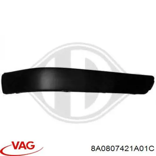 Comprar 8A0807421A01C VAG Protector parachoques trasero izquierdo