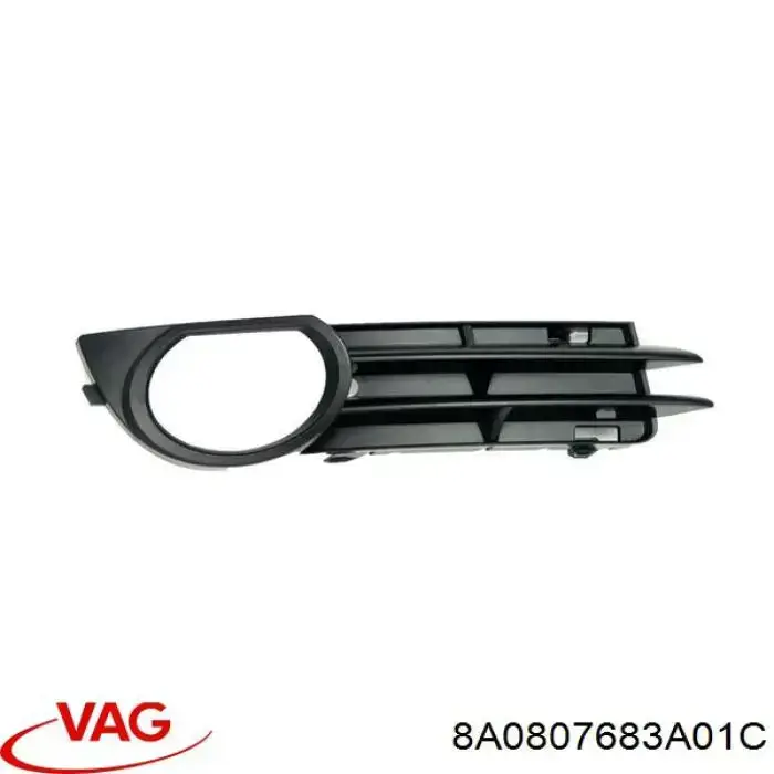 8A0807683A VAG Rejilla de ventilación, parachoques delantero, central