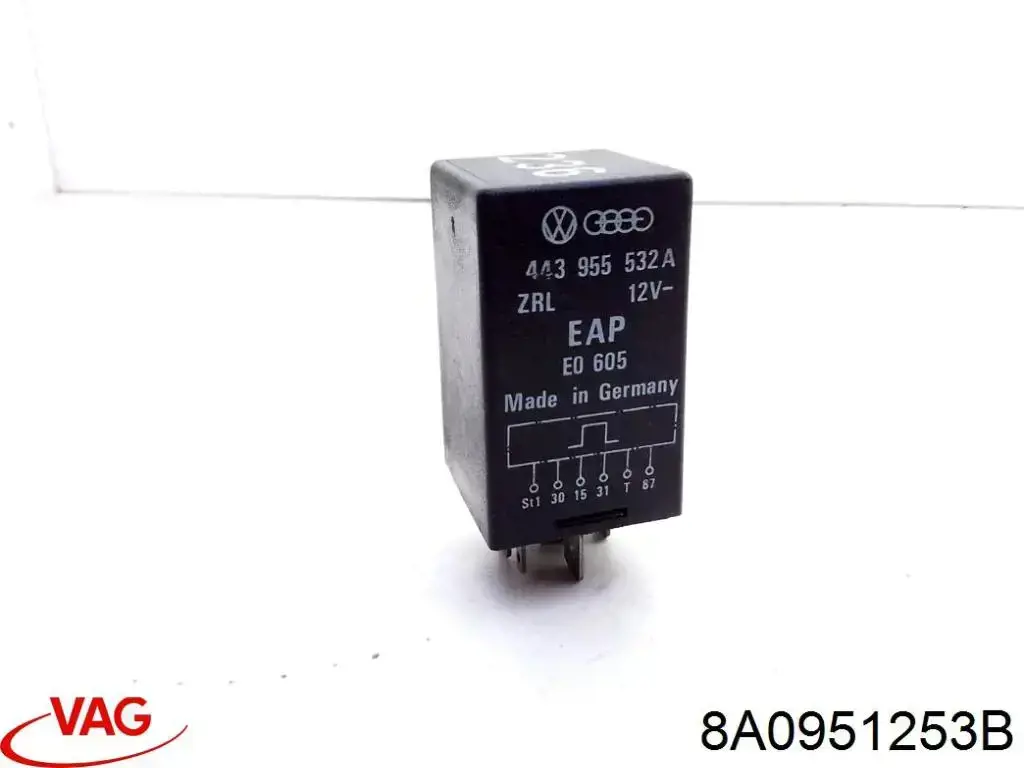 Comprar 8A0951253B VAG Relé de bomba eléctrica de combustible
