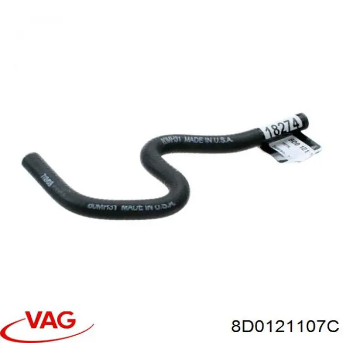Comprar 8D0121107C VAG Manguera superior del depósito de expansión
