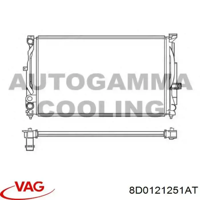 Comprar 8D0121251AT VAG Radiador de auto