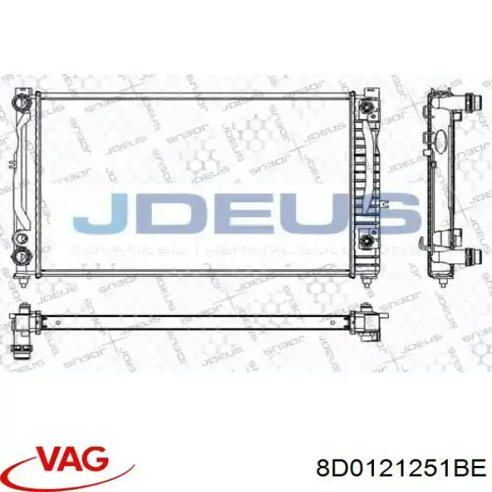8D0121251BE VAG radiador