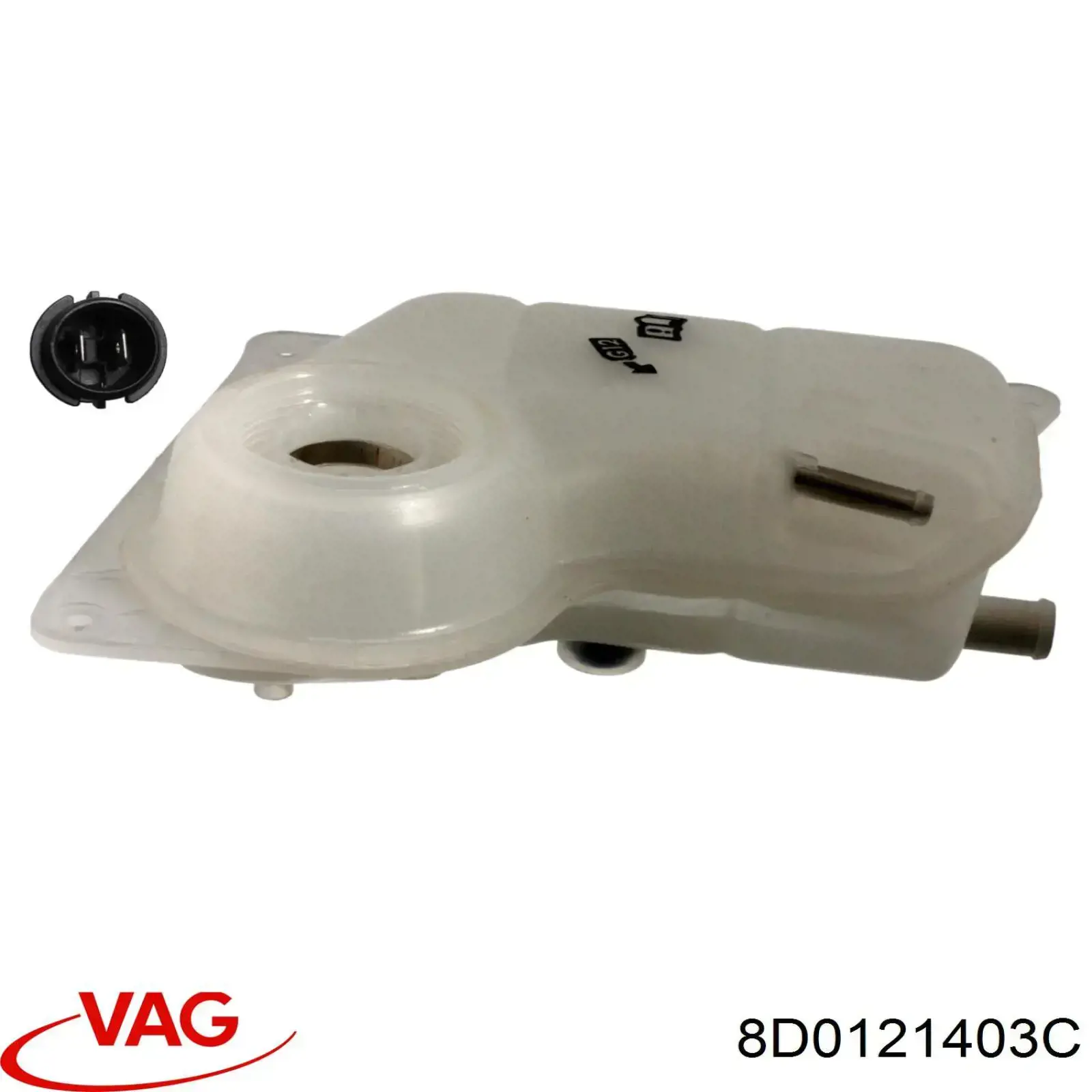 8D0121403C VAG vaso de expansión, refrigerante