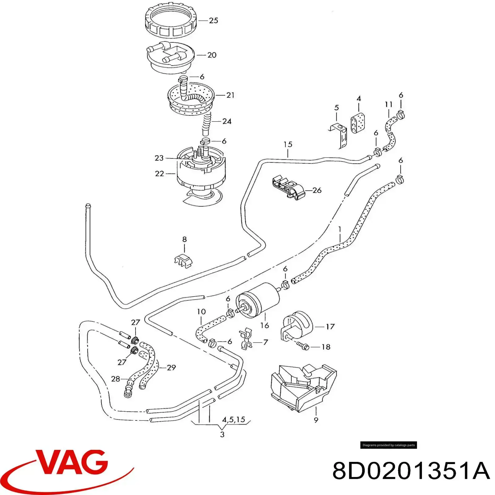  VAG 8D0201351A precio, desde 73,22 EUR