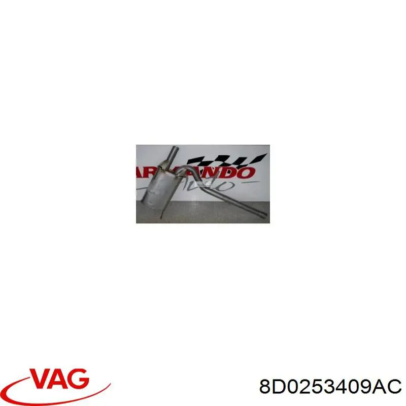 Silenciador central VAG 8D0253409AC precio, desde 88,87 EUR