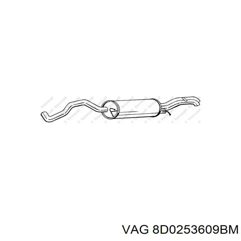Silenciador trasero VAG 8D0253609BM precio, desde 264,84 EUR