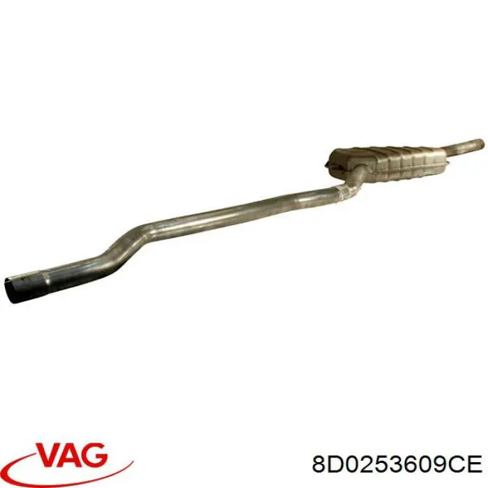 8D0253609CE VAG silenciador posterior