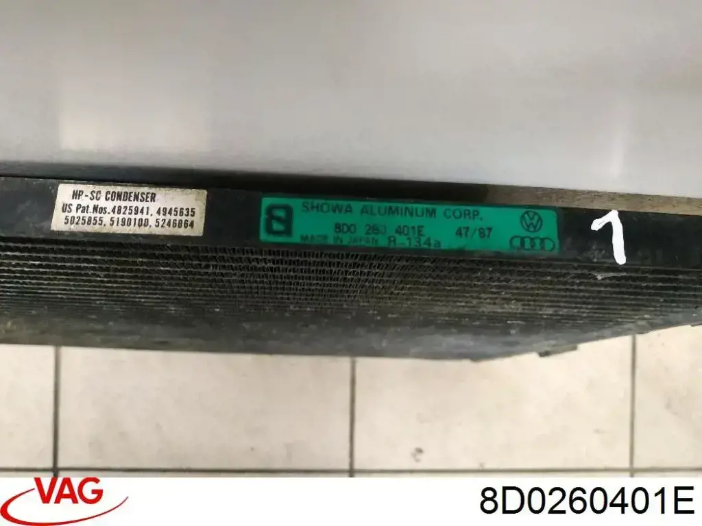 Comprar 8D0260401E VAG Condensador de aire acondicionado