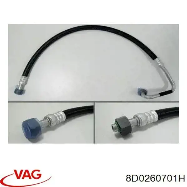 8D0260701H VAG tubería de alta presión, aire acondicionado, de compresor aire acondicionado a condensador