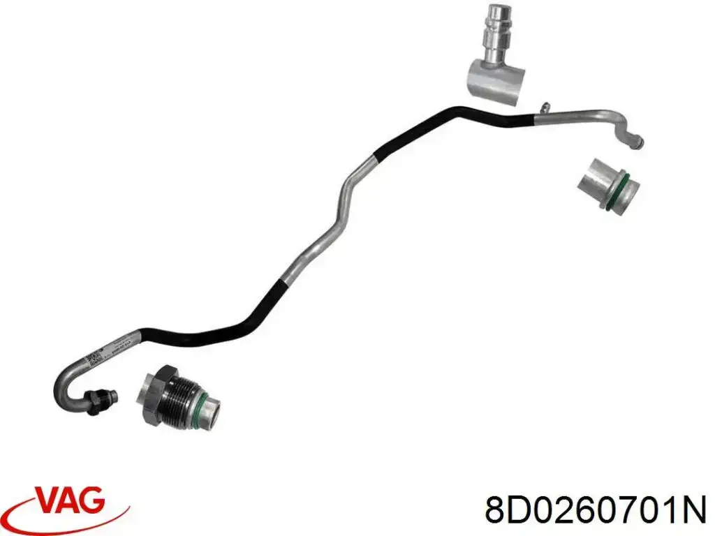 Manguera de aire acondicionado de compresor al condensador VAG 8D0260701N precio, desde 44,57 EUR